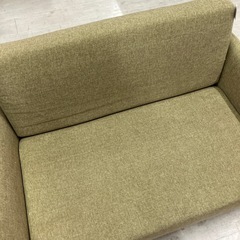 2人掛けソファーグリーン【トレファク堺福田店】の画像