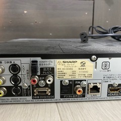 シャープテレビ40インチとレコーダーの画像