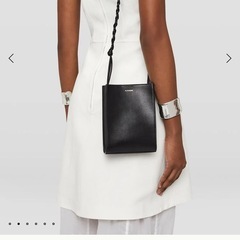 JIL SANDER ブラック ミニショルダーバッグの画像