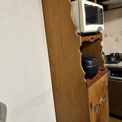 オーダーメイド　カントリーシェルフ　アンティーク　キッチンボード　レンジ台の画像