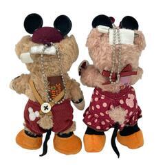 186000 現状品 Disney ディズニー ハロウィン ダッフィー＆シェリーメイ  ぬいぐるみバッジ 2015 2点 まとめ売り [0000000001161]の画像
