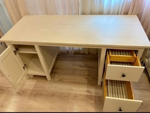 IKEA HEMNES ヘムネス デスク 幅155cm ホワイト