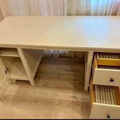 IKEA HEMNES ヘムネス デスク 幅155cm ホワイトの画像