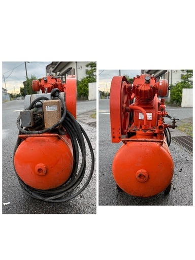 エアーコンプレッサー　BANZAI　バンザイ　CS-222N 三相　200v  2.2kw　iwata cs-265n タンク容量105ℓ