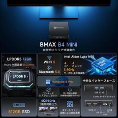 BMAX ミニPC LPDDR5 4400MHzの画像
