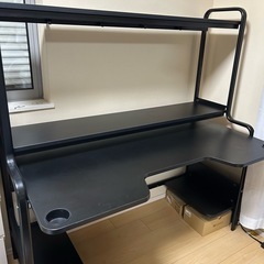 無料直接引渡のみ　IKEA イケア FREDDE フレッデ ゲーミングデスク, ブラック ¥34,990の画像