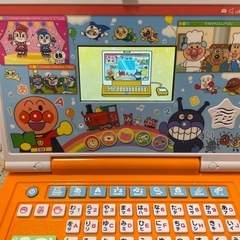【別売りアダプターと箱付き】アンパンマン あそんでまなべる! マウスでクリック! アンパンマンパソコンの画像
