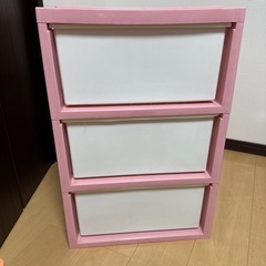 　衣類収納 衣装ケース　プラスチック　3段の画像