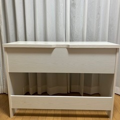 【無料】ホワイトデスク 幅100cm×奥行39.5cm×高さ72cm 早めに引き取り希望の画像