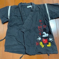 【95】甚平 ミッキー ディズニー ブラックの画像