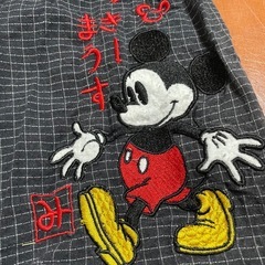 【95】甚平 ミッキー ディズニー ブラックの画像