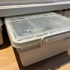 最終値下げ　8個！セミダブルベッド　ジャストサイズ　収納！　無駄なくベッド下収納(コロコロタイプ) 、8個(蓋付き)の画像