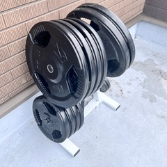 ボディメーカープレート95kg　ラック付きの画像
