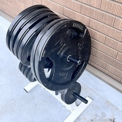 ボディメーカープレート95kg　ラック付きの画像