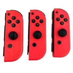186000 現状品 Nintendo 任天堂 ニンテンドウ Nintendo Switch ニンテンドースイッチ　ジョイコン  HAC-015 HAC-016  ネオンレッド　ブルー 6点まとめ売り [0000000001214]の画像