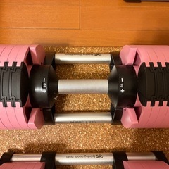 【美品】NUO 可変式ダンベル 20kg 2kg刻み ピンク　FLEXBELLの画像