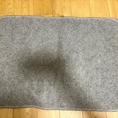 黒猫のマットの画像