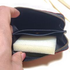 【まだ受付中・送付可能】未使用箱付 前川印傳 小銭入れ トンボ柄 赤×白 日本土産 浅草土産 伝統工芸の画像