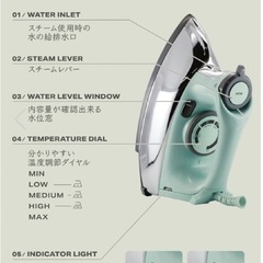 mlte スチームアイロン
の画像