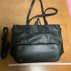 トートバッグ　ブラックの画像