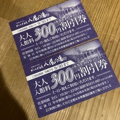 八風の湯 割引券 2枚
