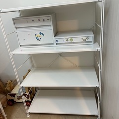 無印　スチールラックの画像