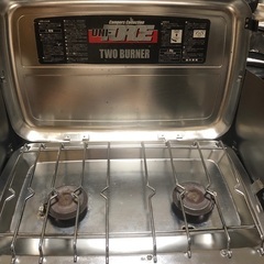 ツーバーナーコンロ　ガスコンロ　キャンプ用品　アウトドア　BBQ  の画像