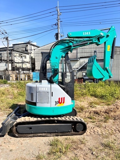 IHI 30UJ -2  油圧ショベル 3トンクラス 倍速付 オフセットブーム ゴムクローラー 静岡県 富士市発 下取り可能 陸送可能