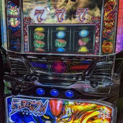 パチスロ実機　5号機　デビルマンII‐悪魔復活‐ コイン不要機付きの画像