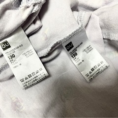 【条件あり無料】　子ども服　キッズ服　パジャマ　部屋着　130 上下セット　GU ユニコーンの画像