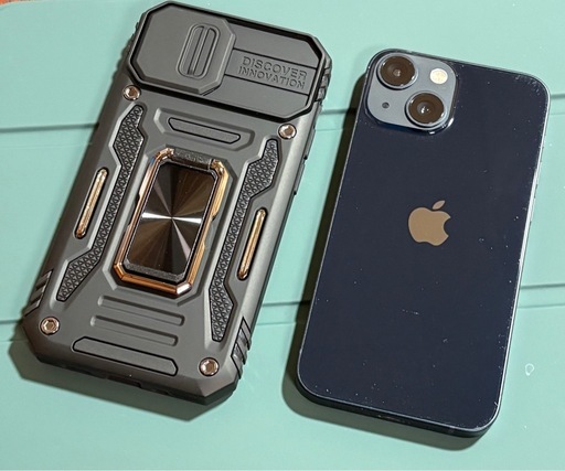 iPhone13 mini 128GB ブラック SIMフリー ★強化ガラスフィルム＆ケース付き★