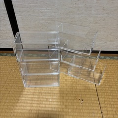 無印良品　アクリルケース２個セットの画像