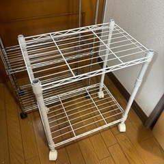 【無料】キャスター付きメタルラック2点セットの画像