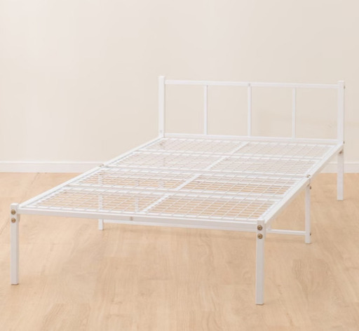 【新品未開封】ニトリ　シングルパイプベッド　白