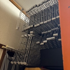 要 問合せ、個別ページ作成、中古メタルラックシリーズ　ダイソー、25mmポール、19mmポールの画像