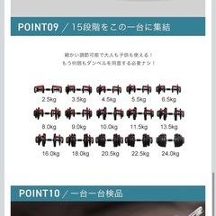 【受取者決定済】BARWING(バーウィング) 可変式ダンベルの画像