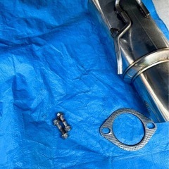 低走行 美品 Invidia スバル インプレッサ WRX STI GRB GRF N1レーシング マフラー USDM 76φ変換アダプター付きの画像