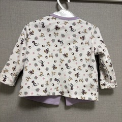 ラルフローレン リバーシブルカーディガン80cmの画像