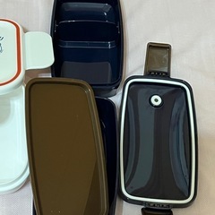 2段のお弁当箱　　と1段のお弁当箱の2点セットの画像