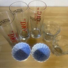 【無料】グラス・食器セット（ビールグラス・ガラスコップ・デザートカップ）｜大阪市西区南堀江 引き取り限定の画像
