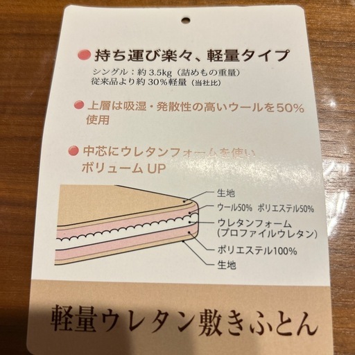 【売ります】昭和西川敷き布団マット