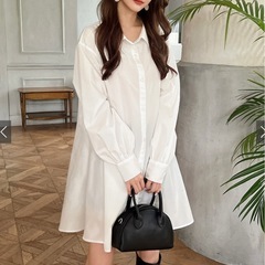 シャツニットワンピース
の画像
