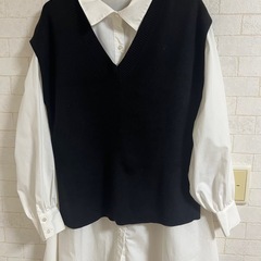 シャツニットワンピース
の画像