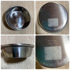 ペット 犬 猫 高級 食器台 飲み水台 錆びない ステンレス 食器 水飲み フードボウル 水入れ セットの画像