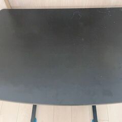 スタンディングデスク 昇降デスク 折りたたみ 幅58cm×奥行40cm コンパクト スリム 昇降 手動 パソコンデスク オフィスワークテーブル 在宅 黒 ブラック 折りたたみテーブル の画像