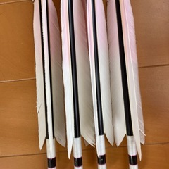 弓道 矢4本と矢筒の画像