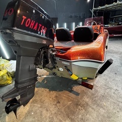 バスボートトレーラーセットの画像