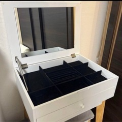 ドレッサー　ホワイト　スイートデコレーション　引き出し収納　インテリアの画像