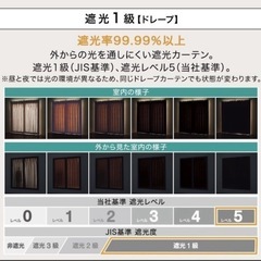 ニトリ　カーテン　アルノー　ブラウン　の画像