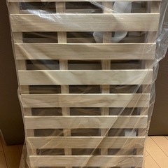 新品🌟4つ折り桐すのこベッドシングルの画像